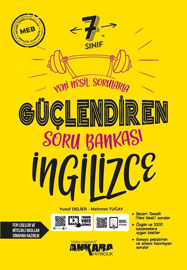 Ankara%20Yayıncılık%207.%20Sınıf%20İngilizce%20Güçlendiren%20Soru%20Bankası