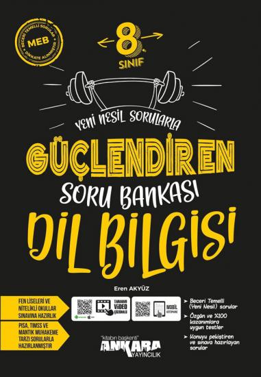 Ankara Yayıncılık 8. Sınıf Dil Bilgisi Güçlendiren Soru Bankası